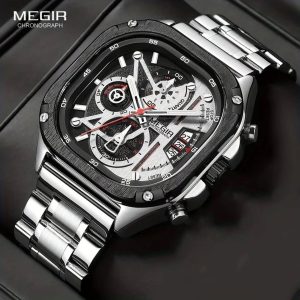 ساعتمچی مردانه مگیرMEGIR  silver