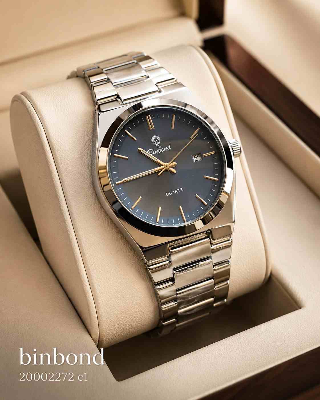 ساعت مردانه فلزی مارک binbond 20002272 - تصویر 4
