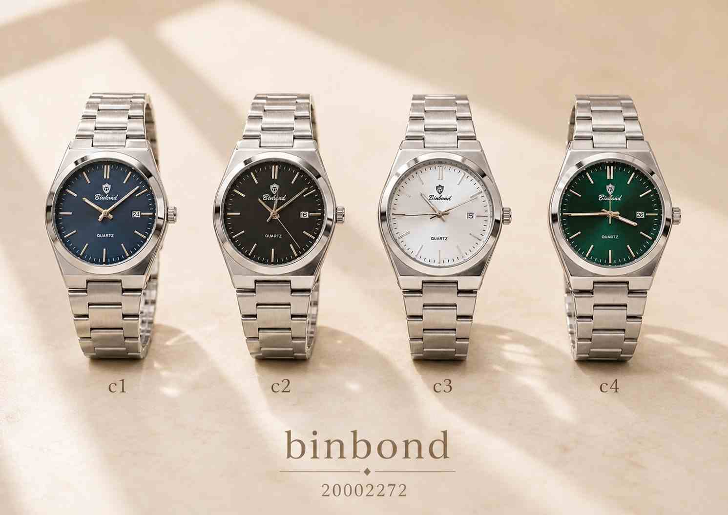 ساعت مردانه فلزی مارک binbond 20002272 - تصویر 9