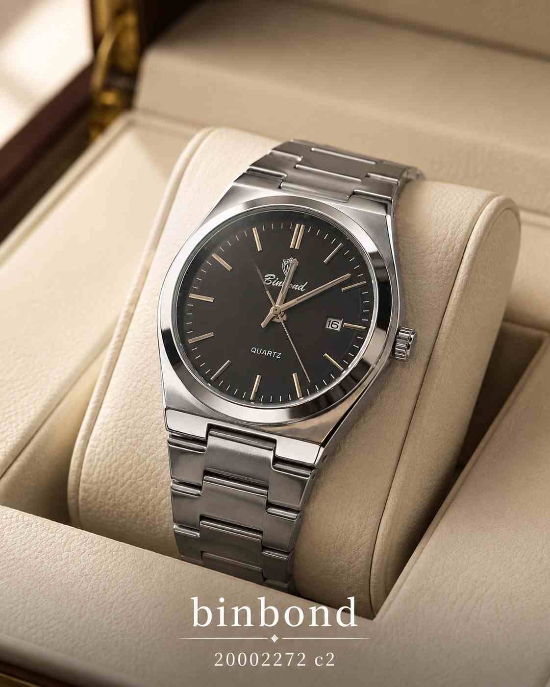 ساعت مردانه فلزی مارک binbond 20002272 - تصویر 2