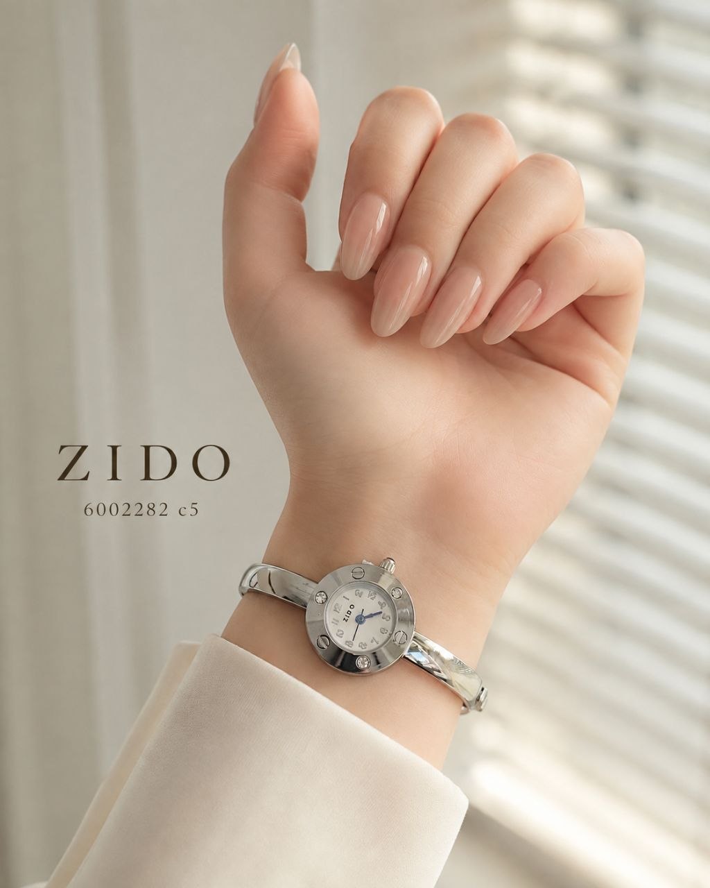 ساعت زنانه النگویی مارک زیدو zido 6002282 - تصویر 3