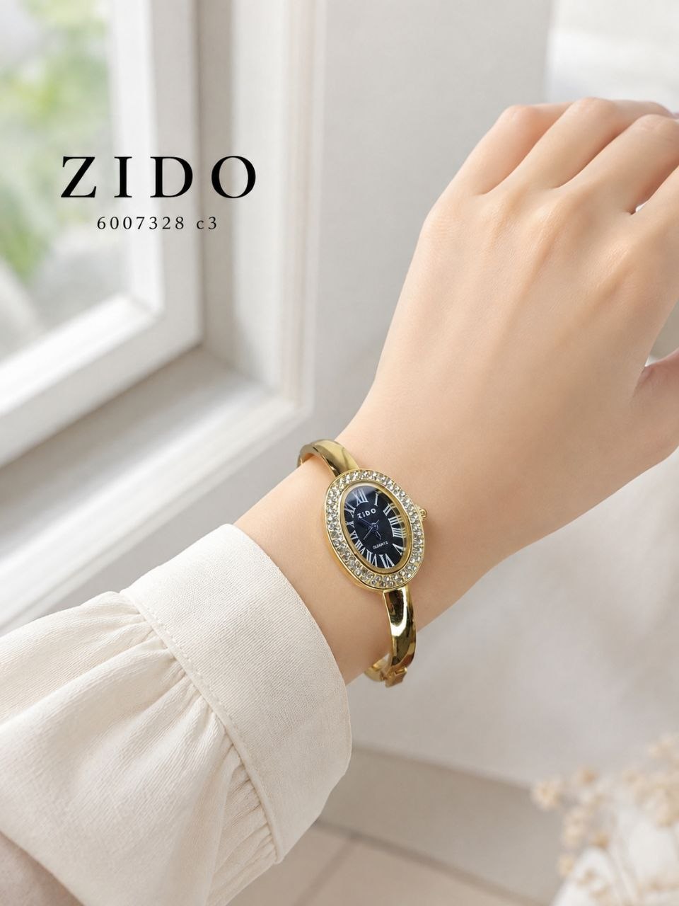 ساعت زنانه النگویی مارک زیدو zido 6007328 - تصویر 5
