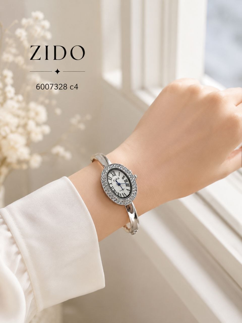 ساعت زنانه النگویی مارک زیدو zido 6007328 - تصویر 4