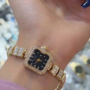 ساعت زنانه نگین دار شیشه ای والار walar⌚️